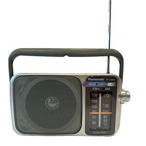 Panasonic RF-2400D Portable AM / FM Radio, Battery Operated Analog Radio‎ Tested